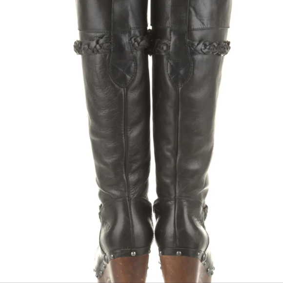 Rare UGG Savanna Knee High Leather Studded Boot - Picture 4 of 5